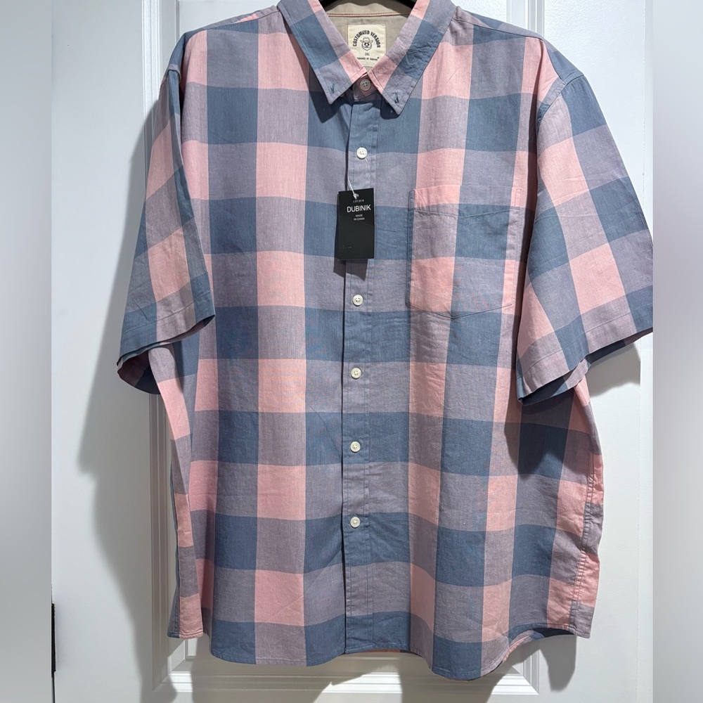 Mens Dubinik check shirt, NWT
